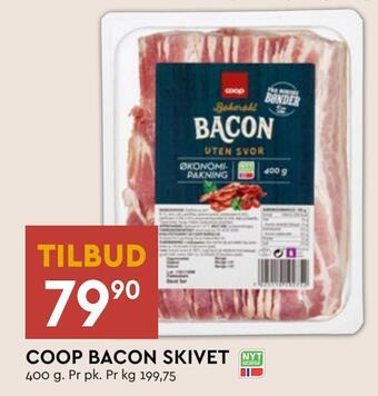 Coop Mega Coop bacon skivet tilbud