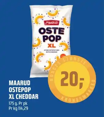 Coop Obs Maarud ostepop xl cheddar tilbud