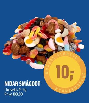 Coop Obs Nidar smågodt tilbud