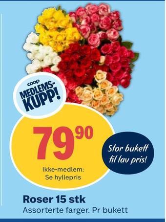 Coop Obs Roser 15 stk tilbud