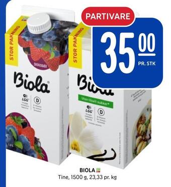 Rema 1000 Biola tilbud