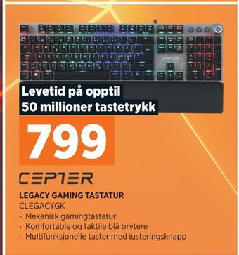 POWER Legacy gaming tastatur tilbud