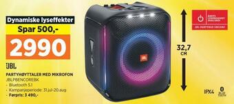 POWER Partyhøyttaler med mikrofon tilbud