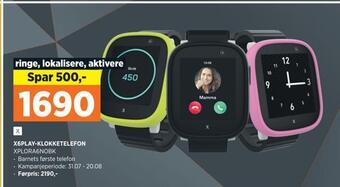 POWER X6play-klokketelefon tilbud