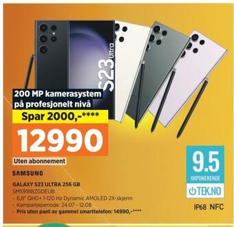 POWER Samsung galaxy s23 ultra 256 gb tilbud