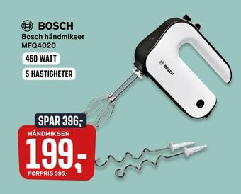 Skousen Bosch håndmikser mfq4020 tilbud