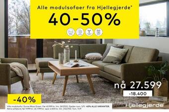 Skeidar Villa modulsofa i synne moss green tilbud