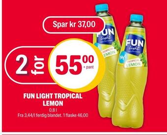 Coop Extra Fun light tropical lemon tilbud