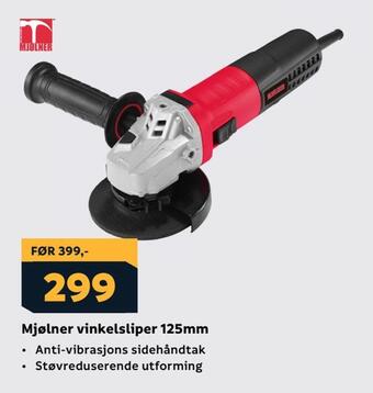 Megaflis Mjølner vinkelsliper 125mm tilbud