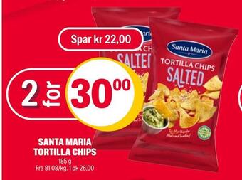 Coop Extra Santa maria tortilla chips tilbud
