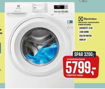 Skousen Electrolux vaskemaskin ew6f4248k6 tilbud