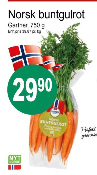 Joker Norsk buntgulrot tilbud