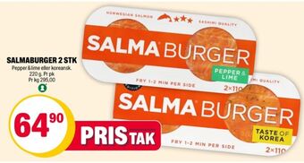Coop Extra Salma lakseburger tilbud