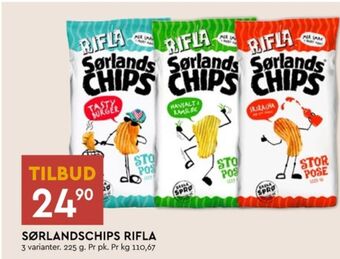 Coop Mega Sørlandschips chips tilbud