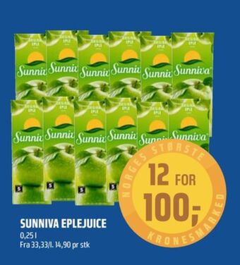 Coop Obs Sunniva juice tilbud