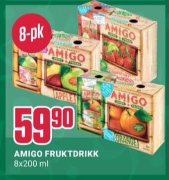 Europris Amigo juice tilbud