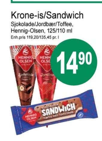 Joker Hennig-olsen isvafler tilbud