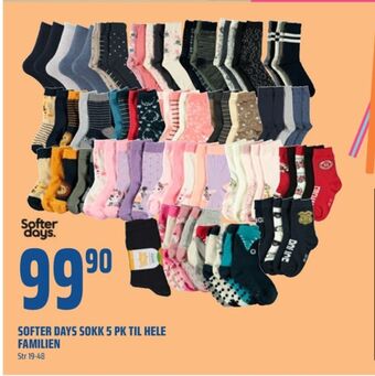 Coop Obs Softer days sokker tilbud