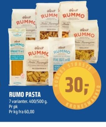 Coop Obs Rummo pasta tilbud