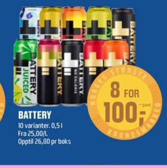 Coop Obs Battery energidrikk tilbud