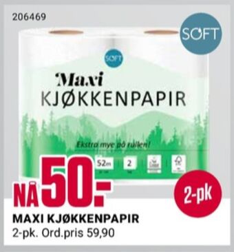 Europris Maxi tørkerull tilbud