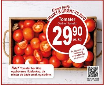 Joker Gartner tomater tilbud