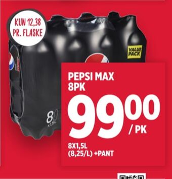 Meny Pepsi max brus tilbud