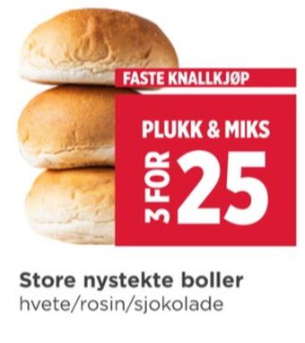 Meny Ukjent butiksbagt brød tilbud