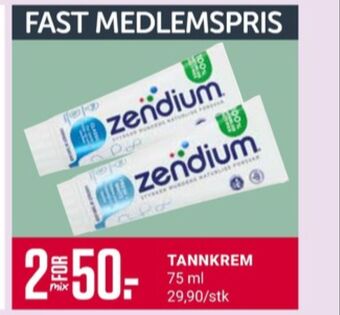 Europris Zendium tannkrem tilbud