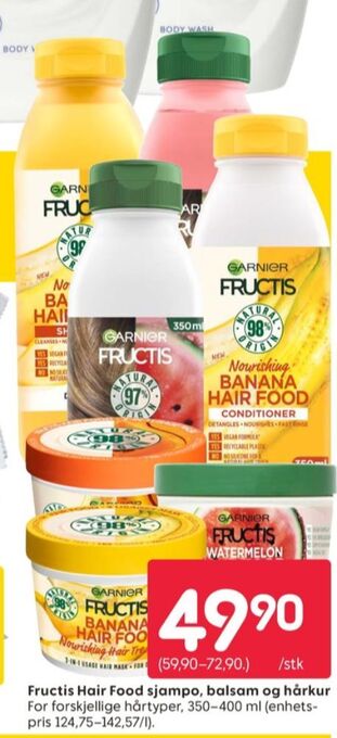Rusta Fructis shampoo tilbud