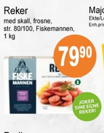 Joker Fiskemannen reker tilbud
