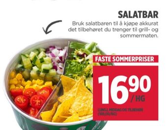 Meny Ukjent salat tilbud