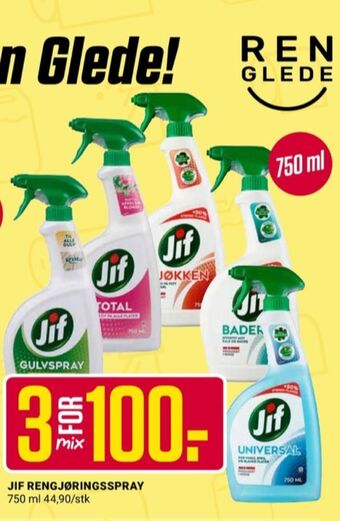 Europris Jif rengjøringsmiddel tilbud