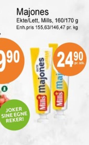 Joker Mills majones tilbud