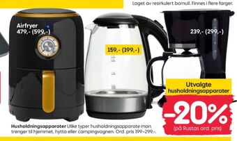 Rusta Ukjent airfryer tilbud