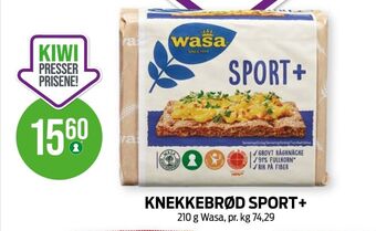 Kiwi Wasa knekkebrød tilbud