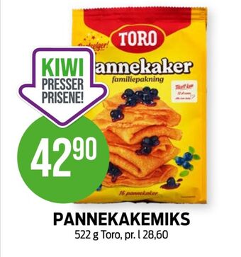 Kiwi Toro pannekakemix tilbud