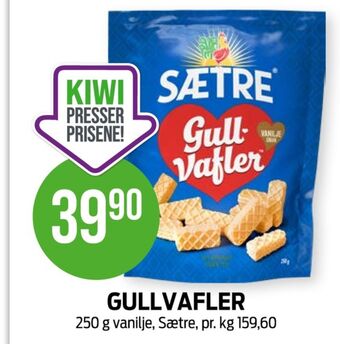 Kiwi Gull-vafler vafler tilbud