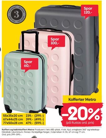 Rusta Ukjent koffert tilbud