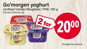 Nærbutikken Go'morgen yoghurt tilbud