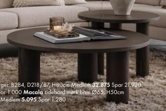 Fagmøbler Macala sidebord tilbud