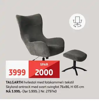 Bohus Talgarth hvilestol tilbud