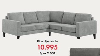 Fagmøbler Diana hjørnesofa tilbud