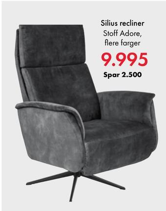Fagmøbler Silius recliner tilbud