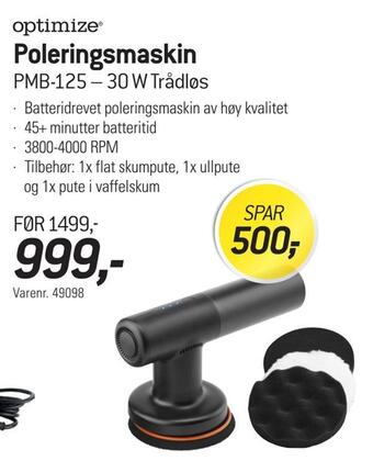 Thansen Poleringsmaskin tilbud