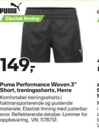 XXL Sport Puma Performance Woven 3" Short, treningsshorts, Herre tilbud