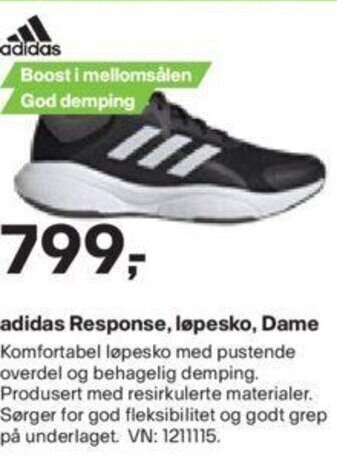 XXL Sport adidas Response, løpesko, Dame tilbud