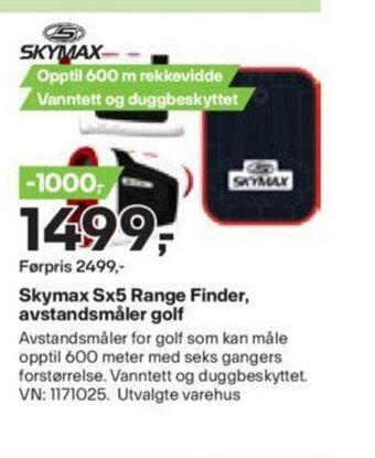 XXL Sport Skymax Sx5 Range Finder, avstandsmåler golf tilbud