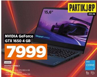 POWER Lenovo IDEAPAD GAMING 3 82K101KWMX tilbud