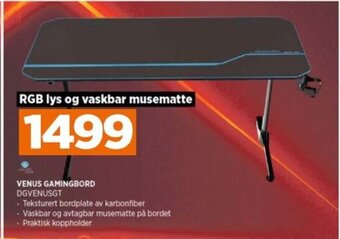 POWER VENUS GAMINGBORD DGVENUSGT tilbud